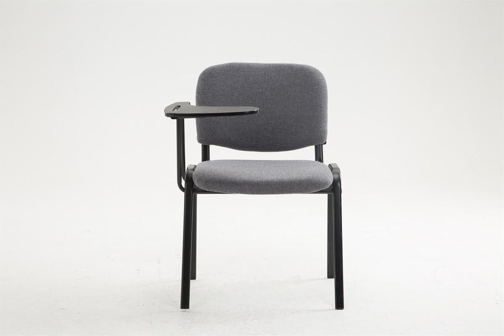 Office seating - Ken Visitor Chair with Tablet - Grey - VIBORR