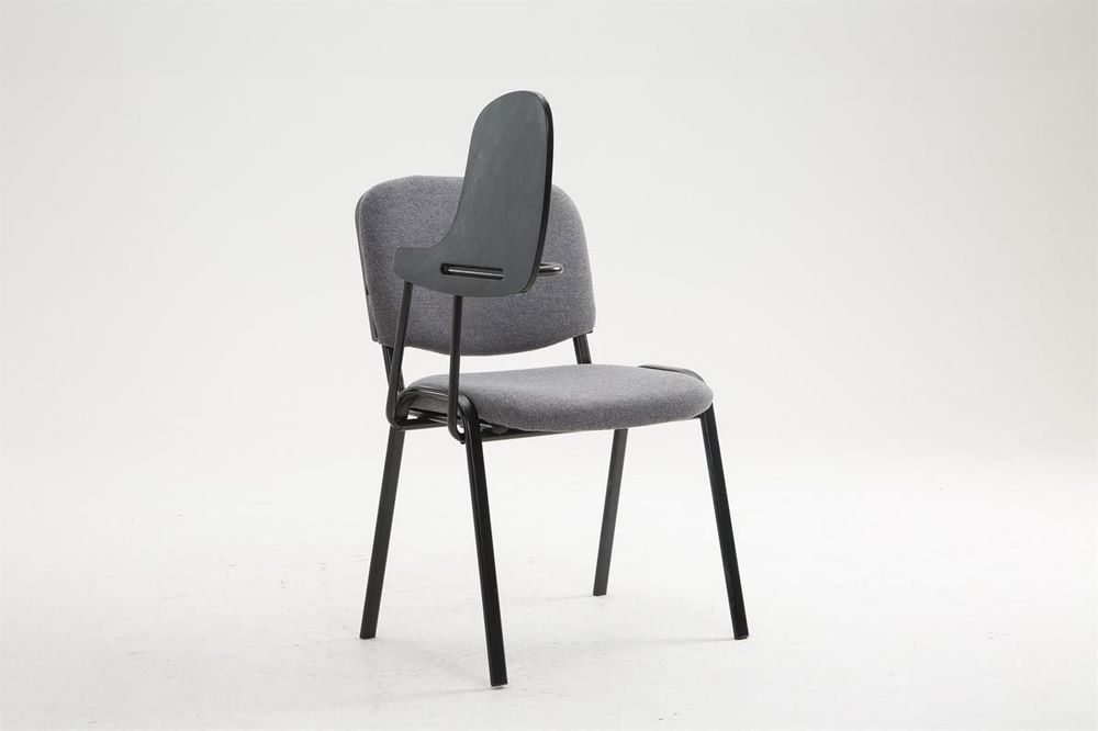 Office seating - Ken Visitor Chair with Tablet - Grey - VIBORR