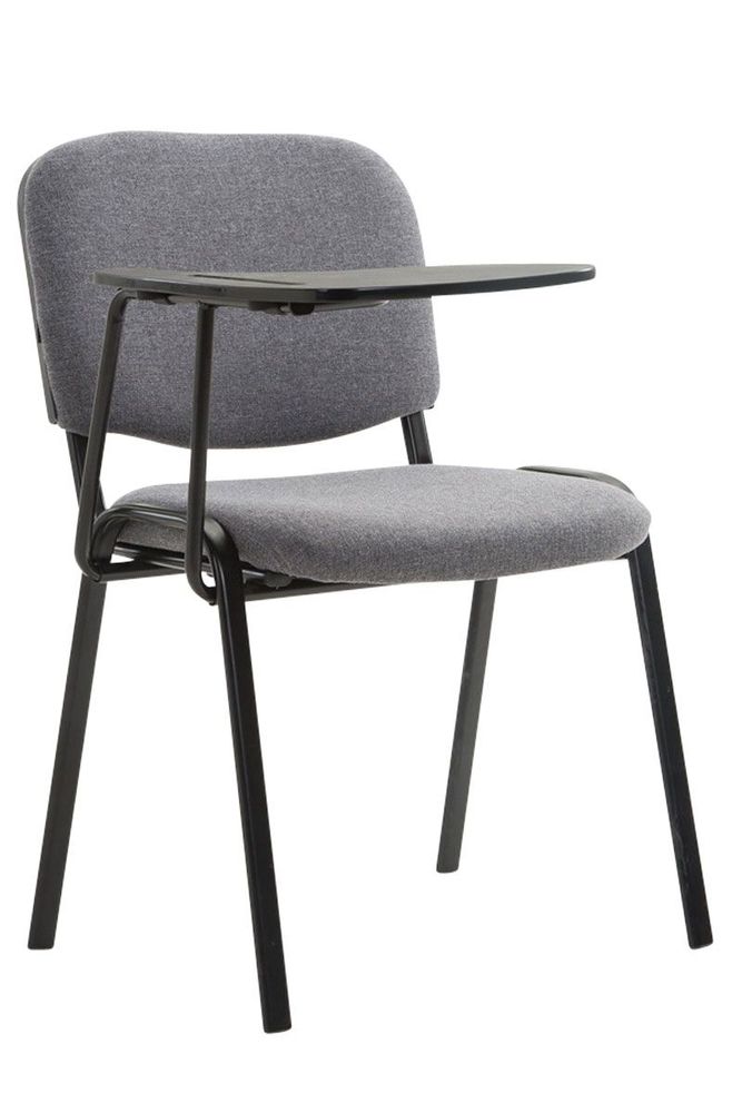 Office seating - Ken Visitor Chair with Tablet - Grey - VIBORR