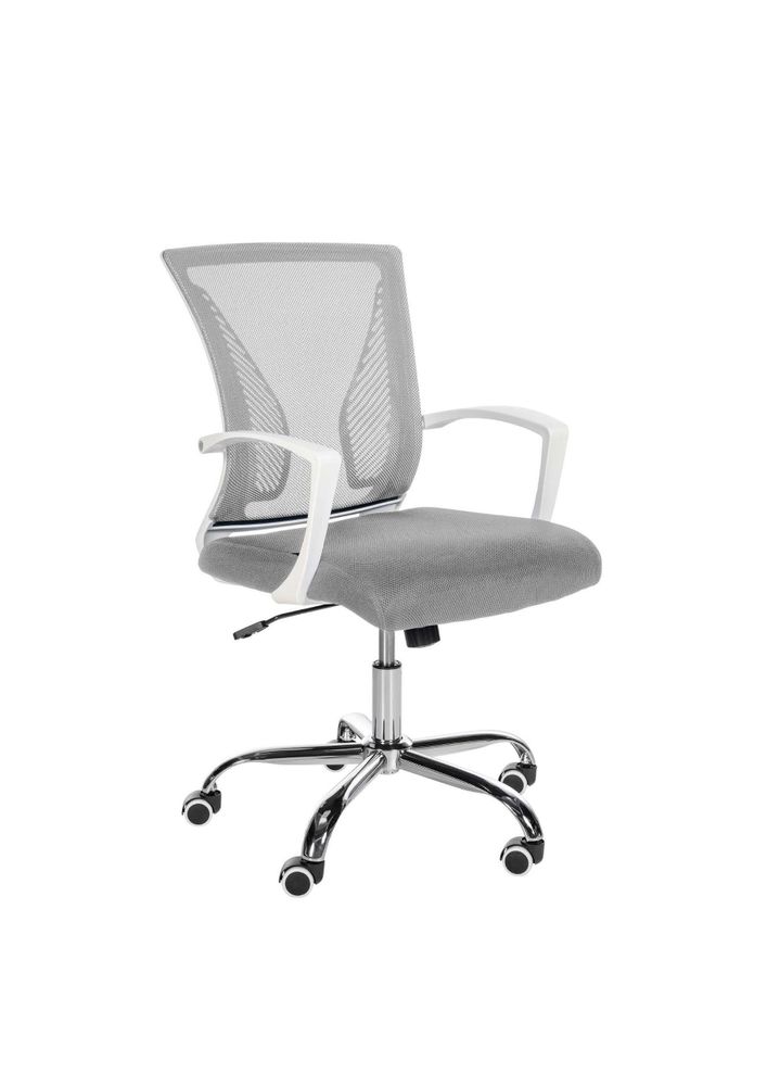 Office seating - Nylon and Chrome Office Chair - Light Grey - VIBORR