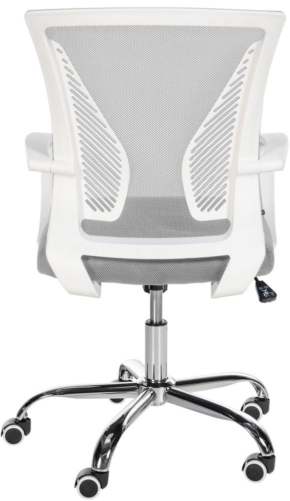 Office seating - Nylon and Chrome Office Chair - Light Grey - VIBORR