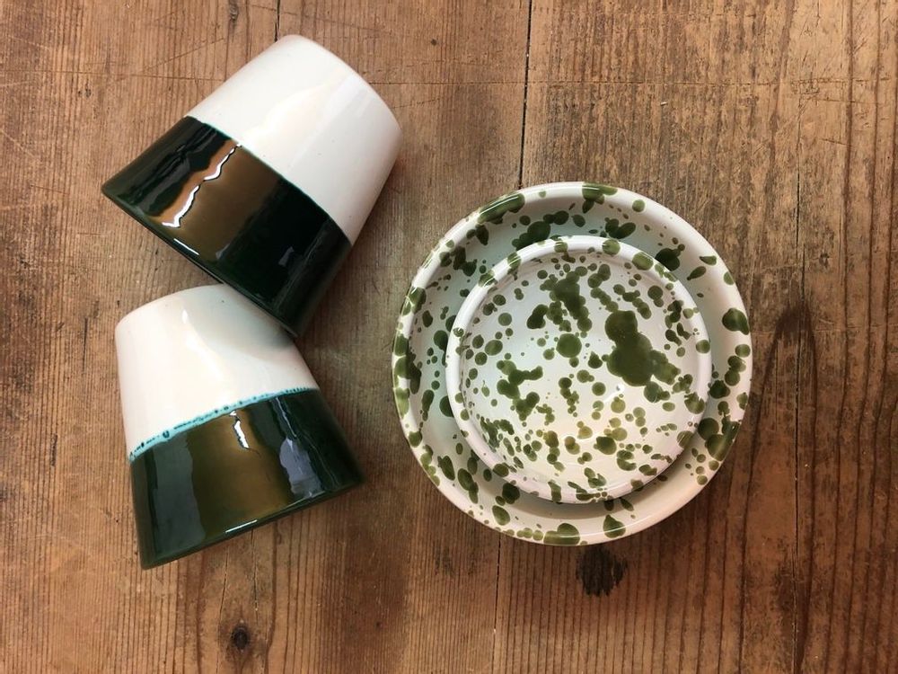 Design objects - Mini Bowl diam. 9 cm - Splashed Line - LOLIVA FOOD MOOD