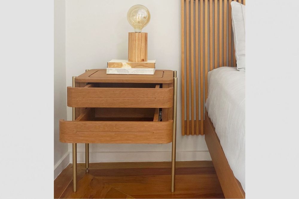 Night tables - "GABIE" NIGHTSTAND / BEDSIDE TABLE - ALESSANDRA DELGADO DESIGN