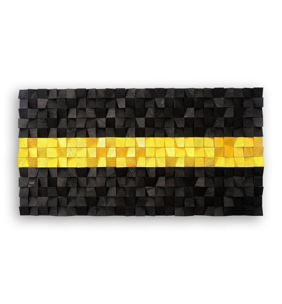 Autres décorations murales - "Chemin Doré : Sculpture Murale en Bois de Qualité Supérieure Fait Main Édition Limitée" 140CMX70CM - ARTDESIGNA