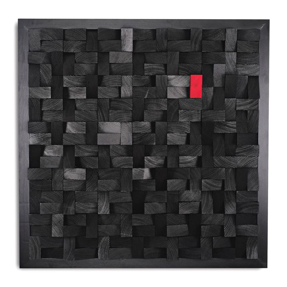 Autres décorations murales - "Sculpture Murale Signature : Édition Limitée en Bois de Qualité Supérieure Fait Main" 100CMX100CM - ARTDESIGNA