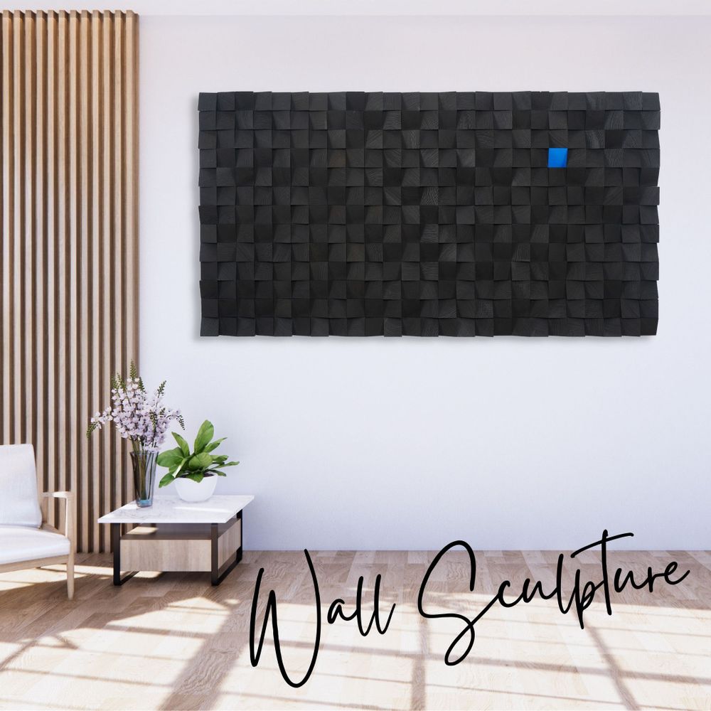 Autres décorations murales - "Se Démarquer de la Foule : Sculpture Murale en Bois de Qualité Supérieure Fait Main Édition Limitée" 140CMX70CM - ARTDESIGNA