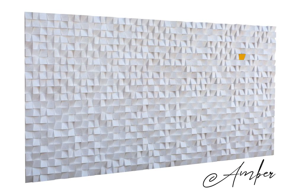 Other wall decoration - "Snowflake: Premium Wood Handmade Wall Sculpture Limited Edition" 140CMX70CM - ARTDESIGNA