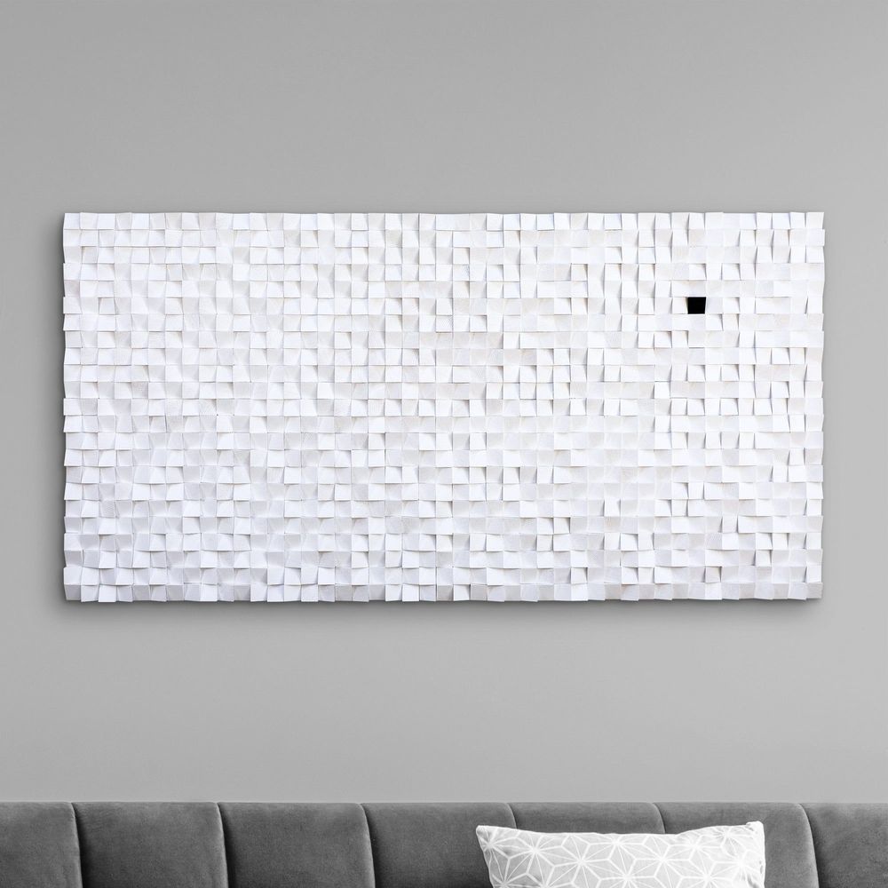 Other wall decoration - "Snowflake: Premium Wood Handmade Wall Sculpture Limited Edition" 140CMX70CM - ARTDESIGNA