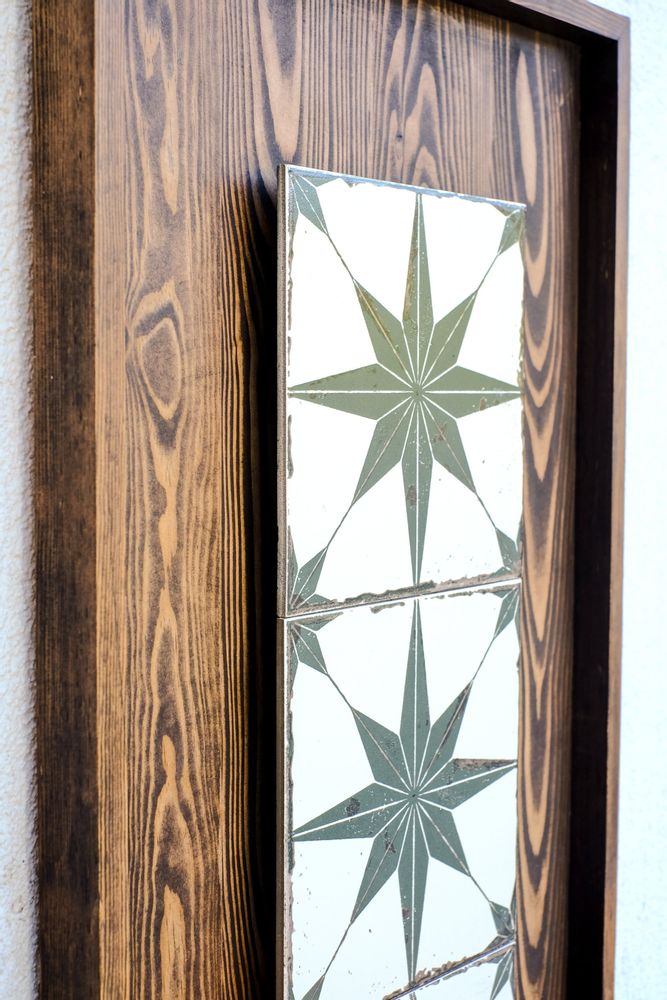 Other wall decoration - "Rustica: Premium Wood & Ceramic Handmade Wall Sculpture" 80CMX40CM - ARTDESIGNA