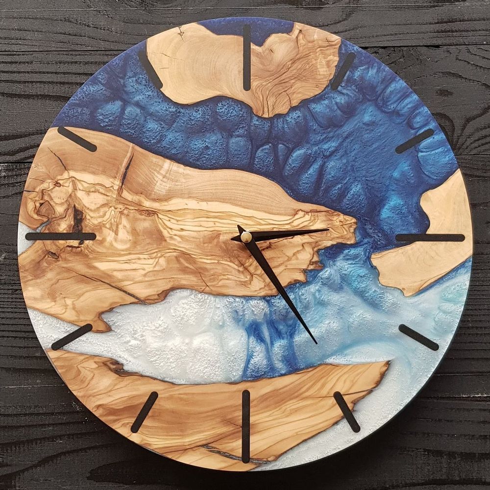 Other wall decoration - "Custom Made Resin and Wood Wall Clock: Premium Handcrafted Sculptures" 80CM - ARTDESIGNA