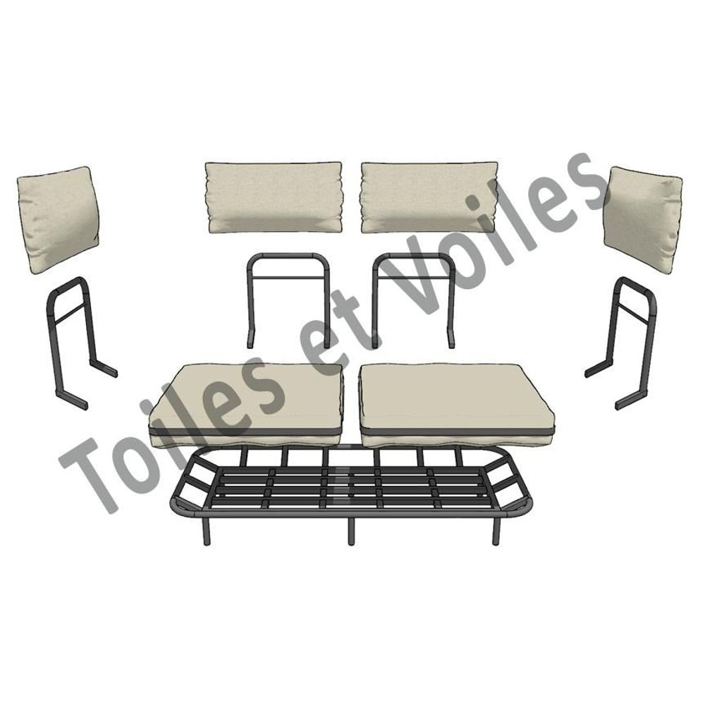 Sofas - CANAPE MODULABLE - TOILES & VOILES