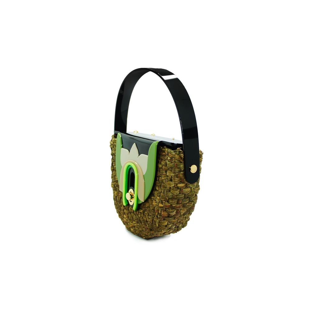 Sacs et cabas - Sac Paille Lilium Vert - GISSA BICALHO