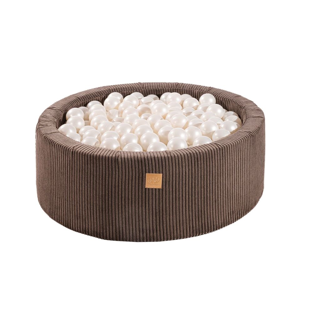 Toys - Aesthetic Ball Pit, Corduroy, Round 90x30 cm, 200 Balls - MEOWBABY
