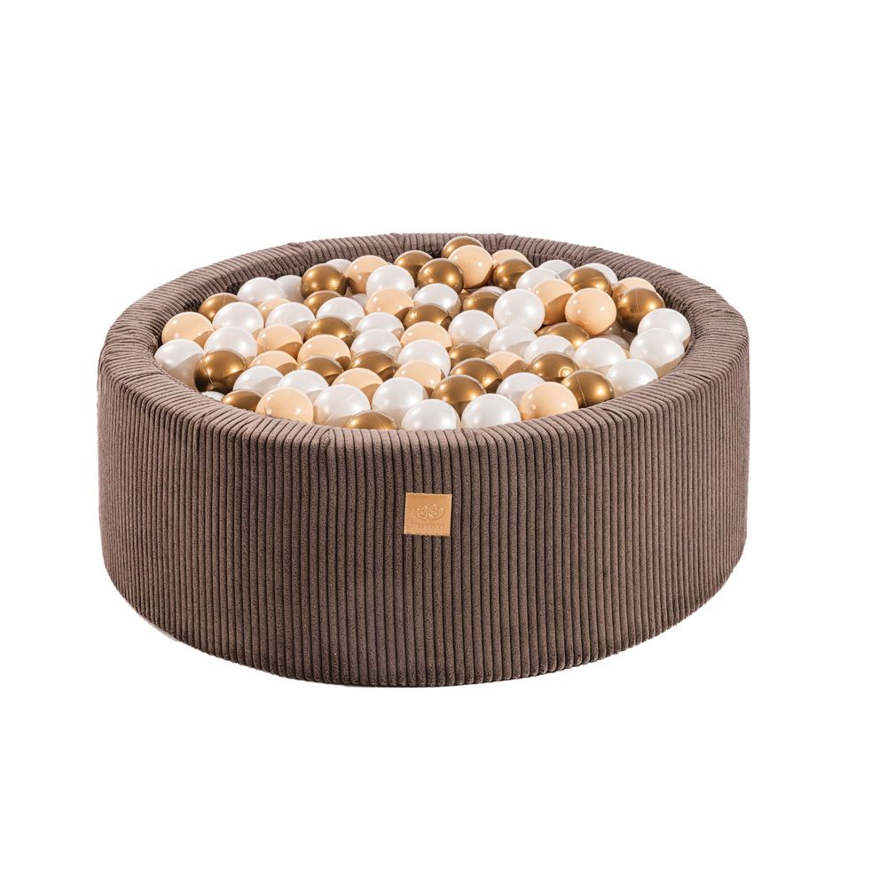 Toys - Aesthetic Ball Pit, Corduroy, Round 90x30 cm, 200 Balls - MEOWBABY