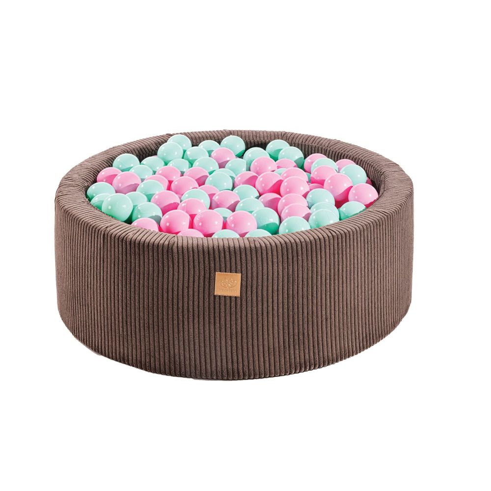 Toys - Aesthetic Ball Pit, Corduroy, Round 90x30 cm, 200 Balls - MEOWBABY