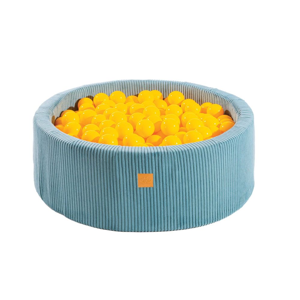 Toys - Aesthetic Ball Pit, Corduroy, Round 90x30 cm, 200 Balls - MEOWBABY