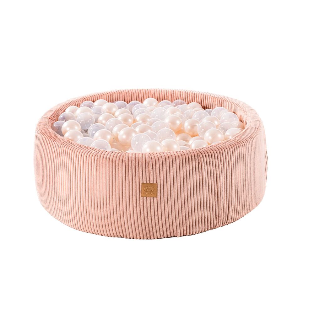 Toys - Aesthetic Ball Pit, Corduroy, Round 90x30 cm, 200 Balls - MEOWBABY