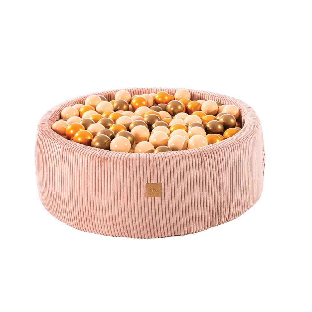 Toys - Aesthetic Ball Pit, Corduroy, Round 90x30 cm, 200 Balls - MEOWBABY