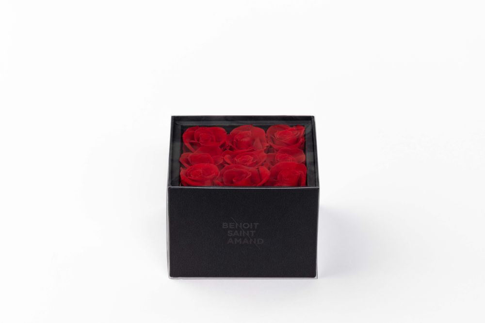 Coffrets et boîtes - Un secret - My love - 9 roses rouges éternelles Taille M - BENOIT SAINT AMAND