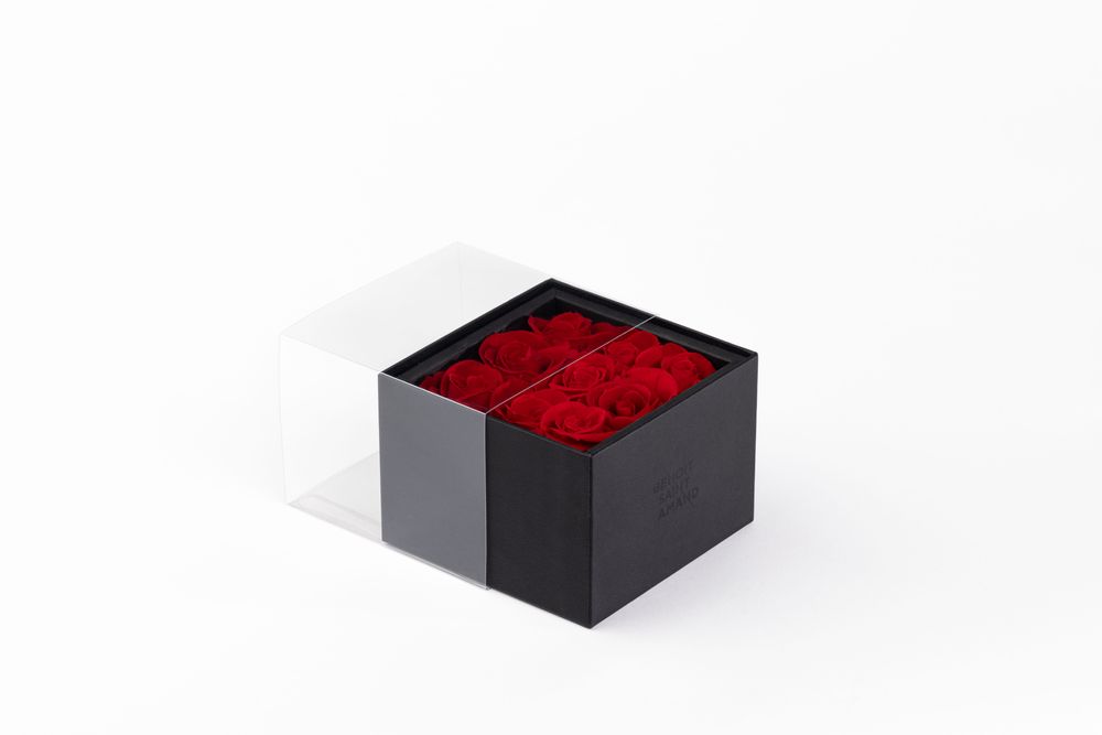 Coffrets et boîtes - Un secret - My love - 9 roses rouges éternelles Taille M - BENOIT SAINT AMAND