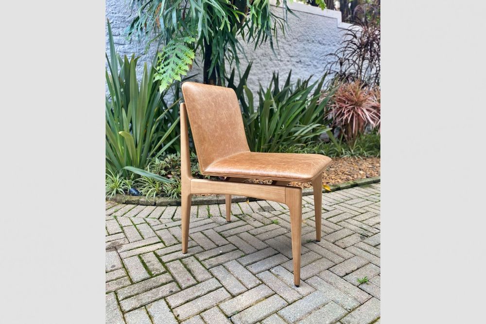 Transats - "OSCAR" CHAISE MINIMALISTE EN BOIS MASSIF - ALESSANDRA DELGADO DESIGN