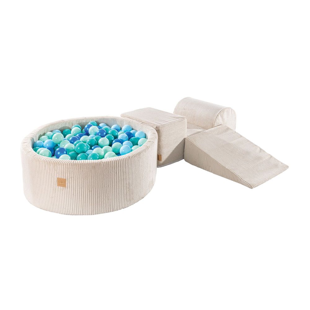 Soft toy - Aesthetic Foam 3-Element Set with Ball Pit, Corduroy - MEOWBABY