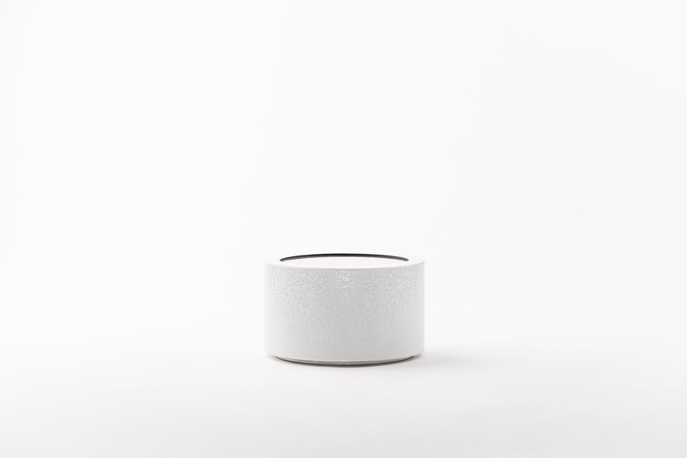Floral decoration - The small garden - Grace - round white box size M - BENOIT SAINT AMAND