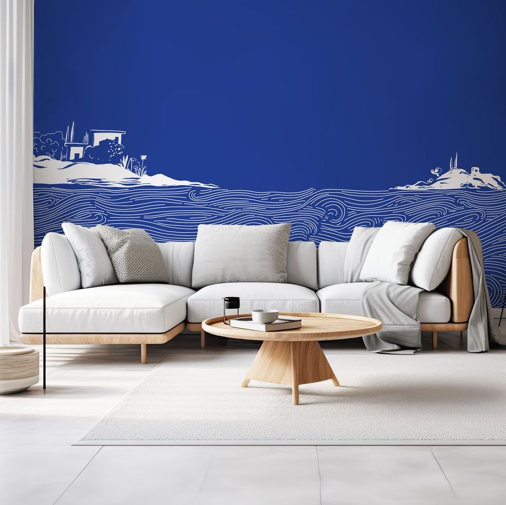 Wallpaper - Porquerolles panoramic wallpaper - ACTE-DECO