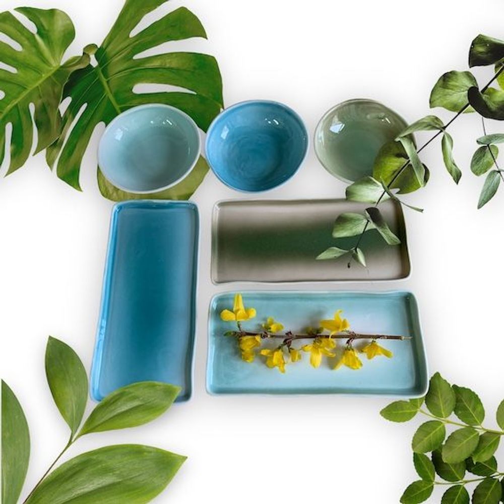 Everyday plates - Porcelain - CECILE GASC PORCELAINE