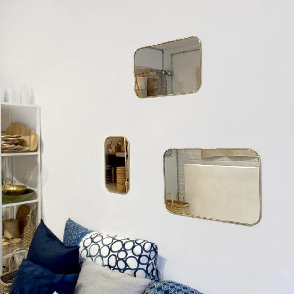 Miroirs - Miroirs en laiton rectangulaires - BAAN