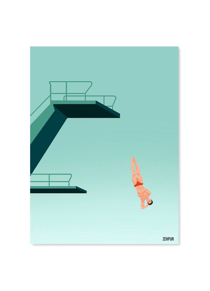 Affiches - Affiche - Plongeon - ZEHPUR
