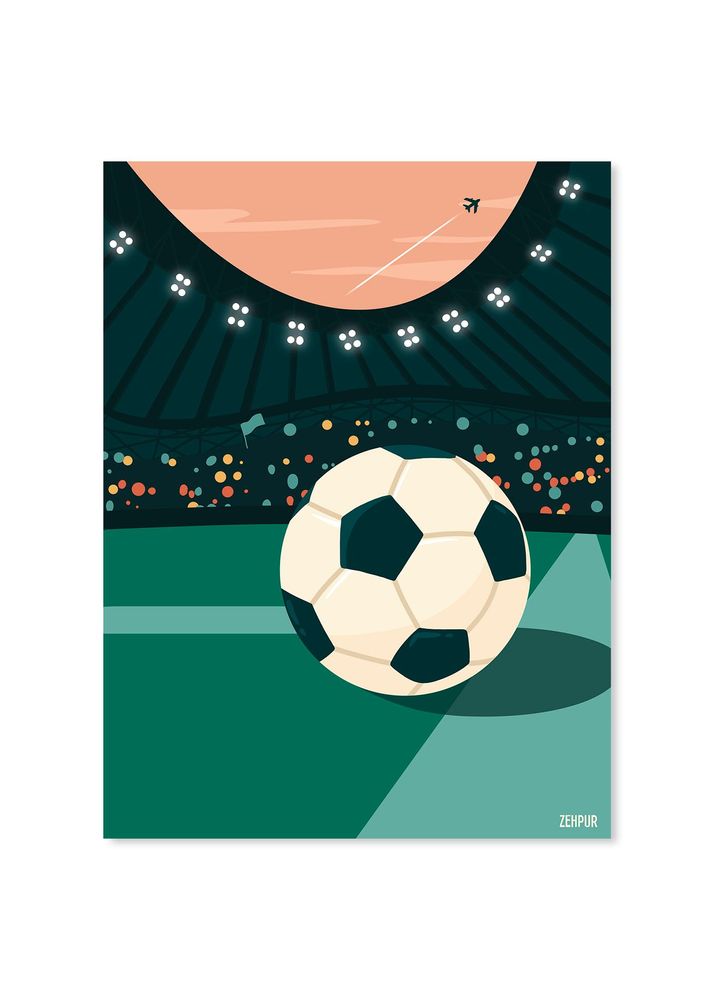 Poster - Soccer ball poster | Sport wall art - ZEHPUR