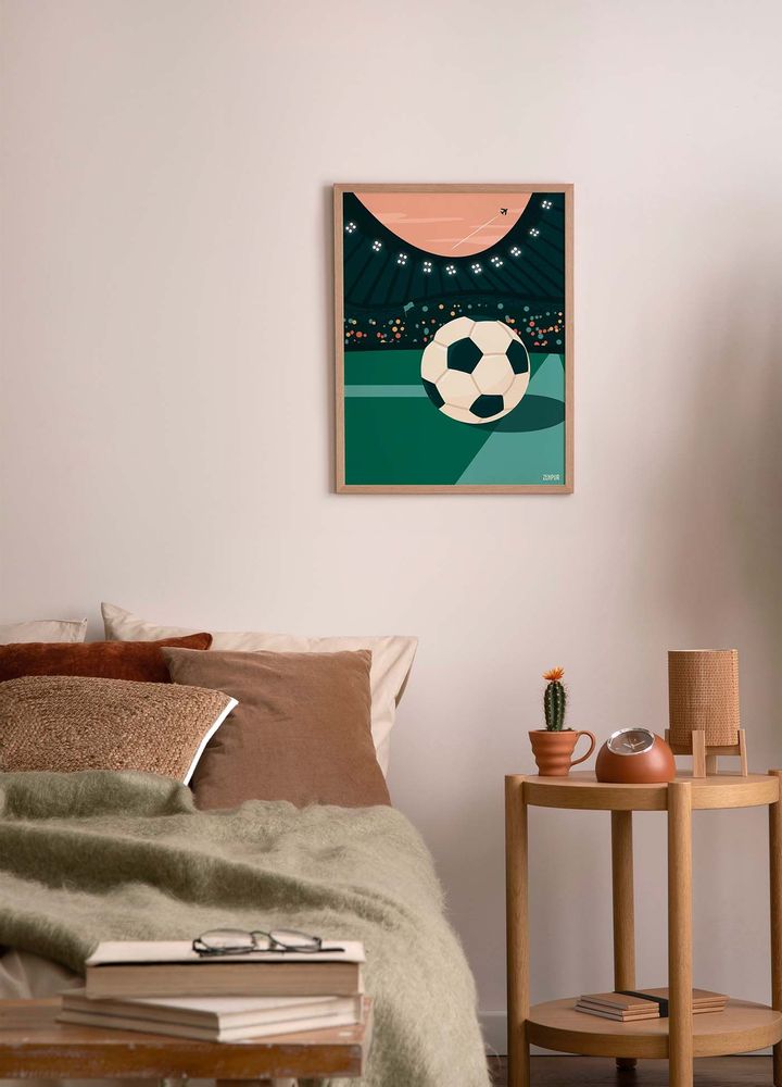 Poster - Soccer ball poster | Sport wall art - ZEHPUR