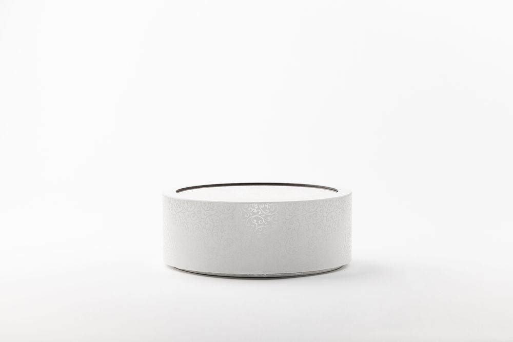 Floral decoration - The small garden - Grace - round white box size L - BENOIT SAINT AMAND