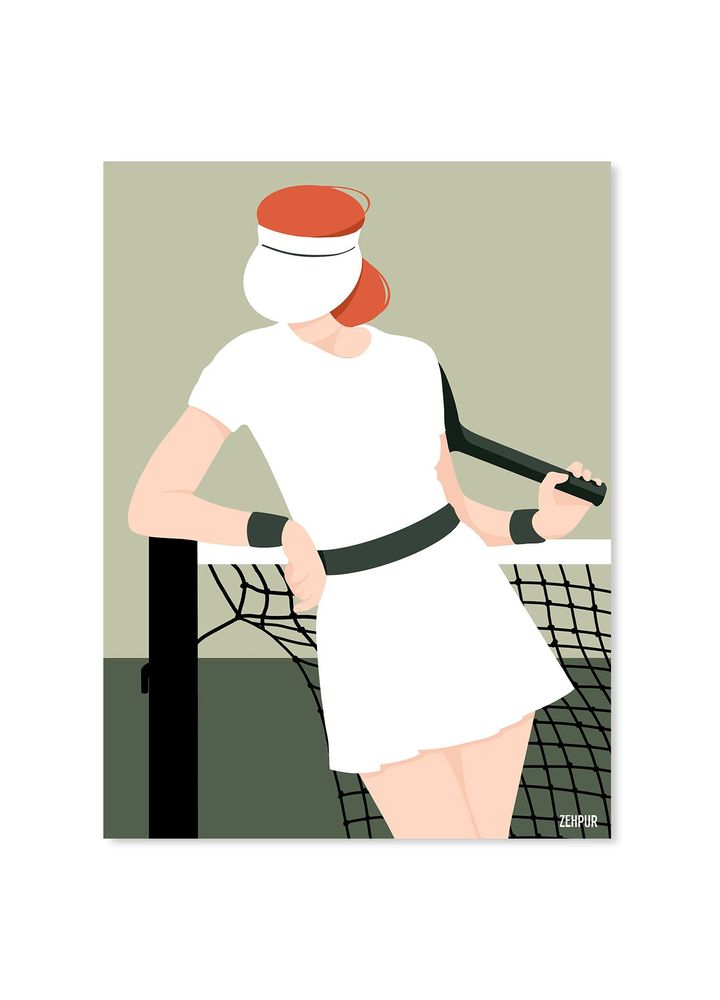 Affiches - Affiche - Joueuse de Tennis - ZEHPUR