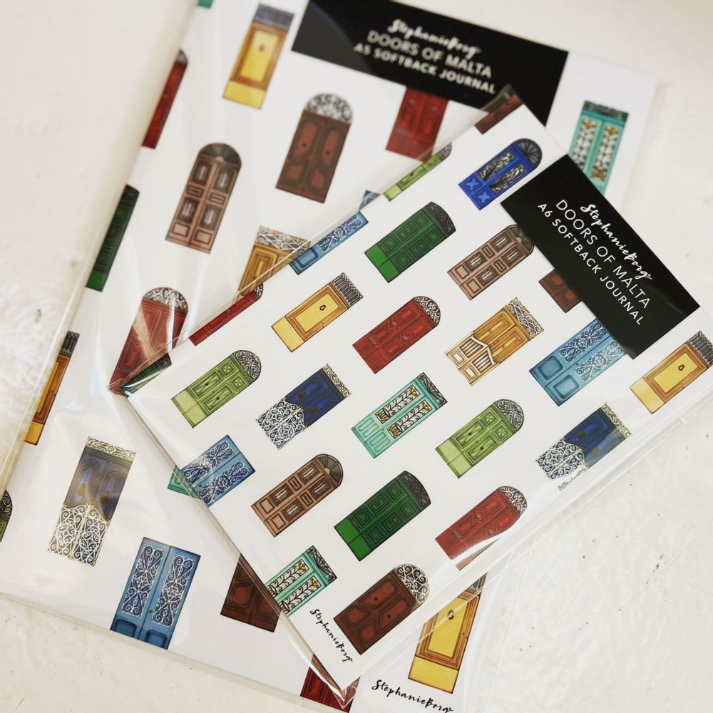Stationery - Gates of the Mediterranean - Soft Back A5 Notepad. - STEPHANIE BORG®