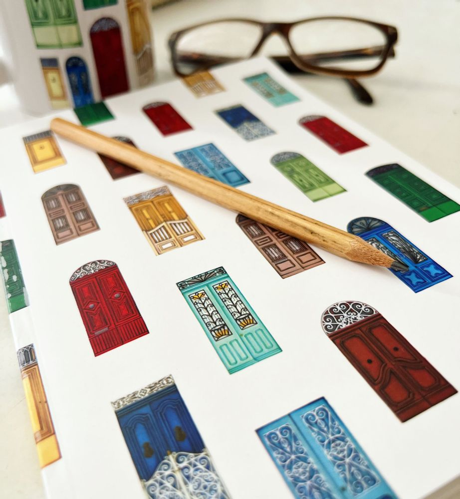 Stationery - Gates of the Mediterranean - Soft Back A5 Notepad. - STEPHANIE BORG®