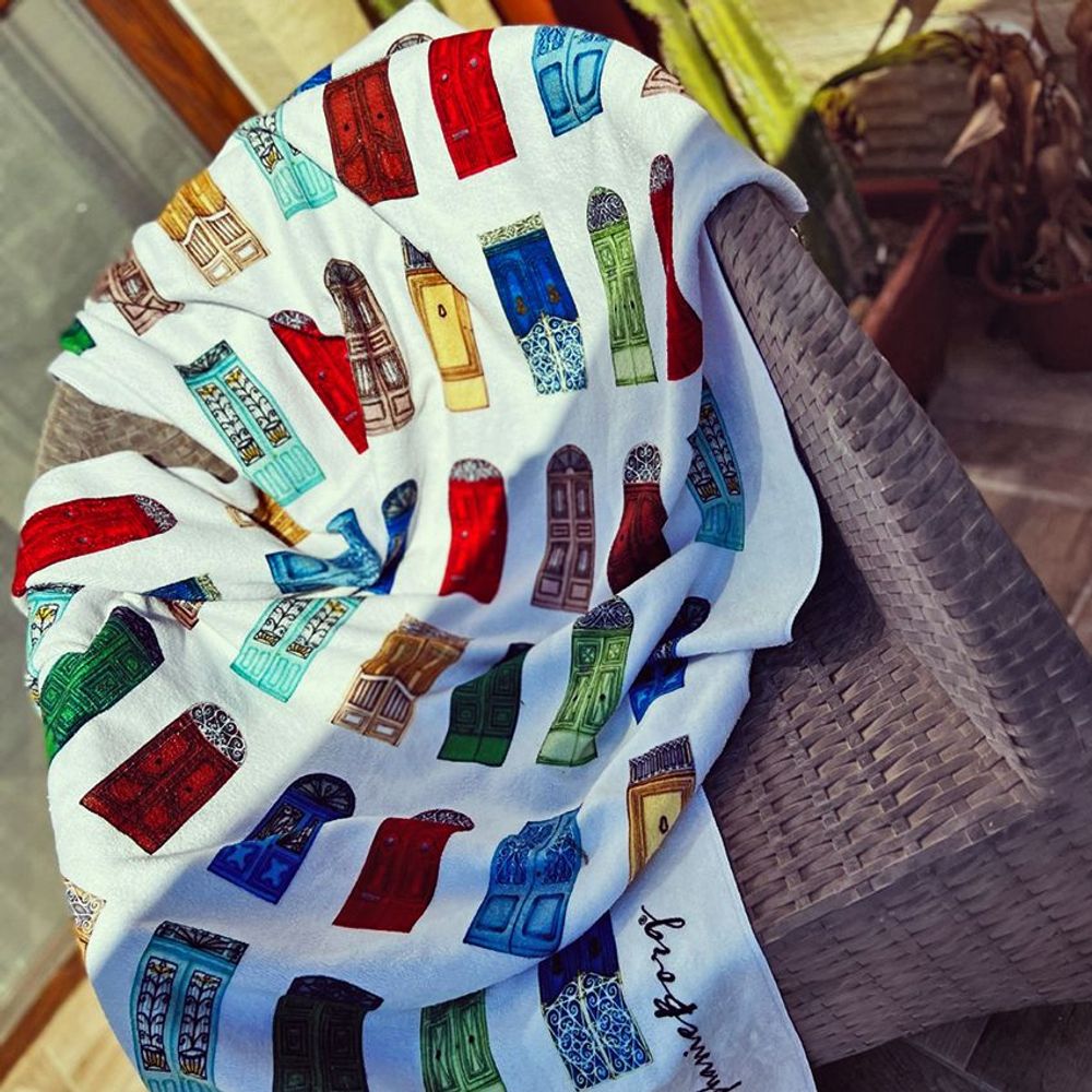 Gifts - Doors of the Med Beach & Picnic Towels - STEPHANIE BORG®