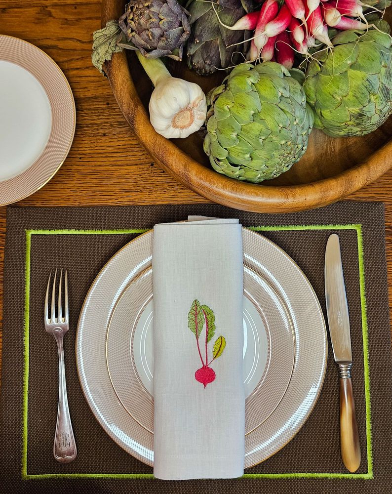 Table linen - HOME GARDEN Napkin + placemat - ARTIPARIS