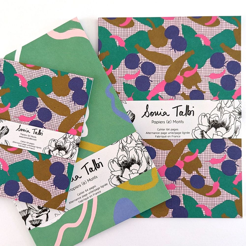 Papeterie - CARNETS - SONIA TALBI PAPIERS (É) MOTIFS