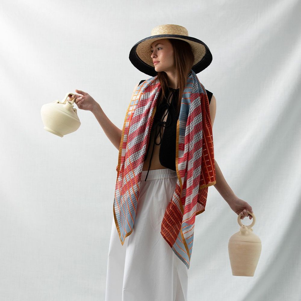 Scarves - Scarves Silk|Cotton SS24 - SHALLS BARCELONA
