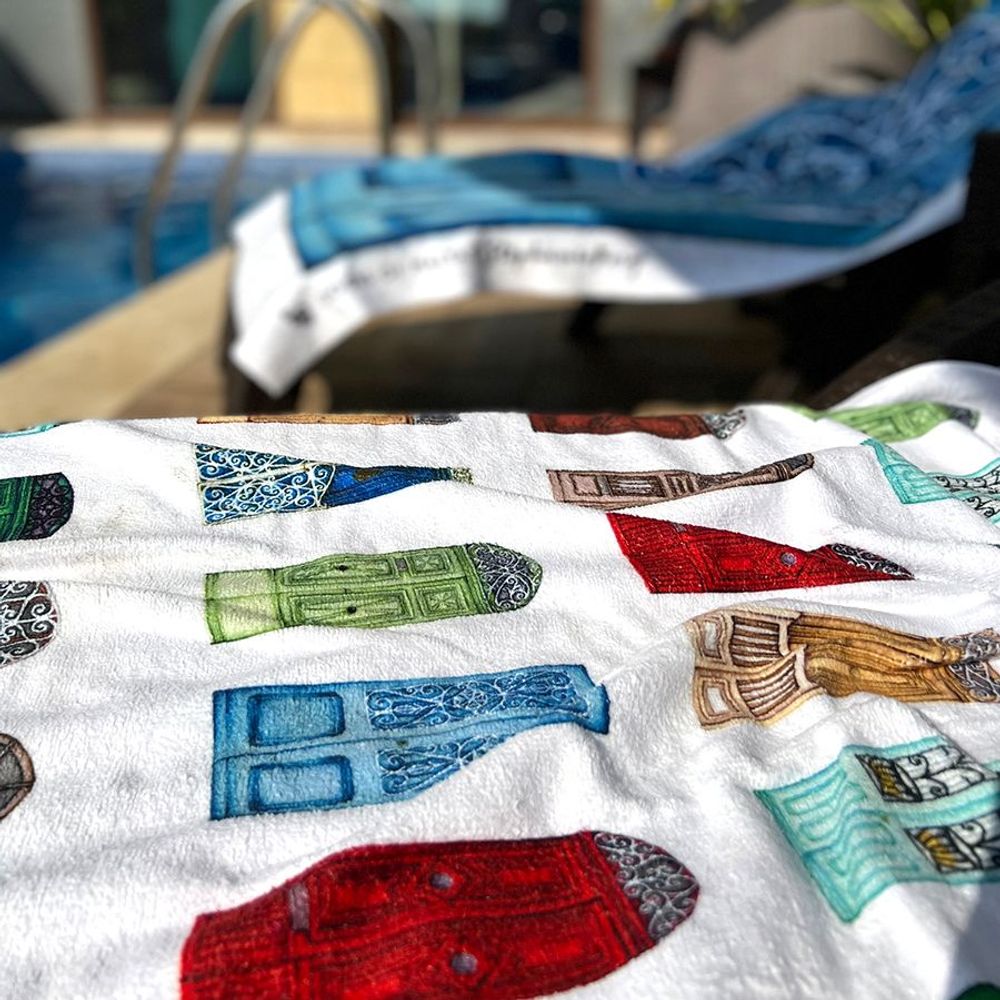 Gifts - Doors of the Med Beach & Picnic Towels - STEPHANIE BORG®