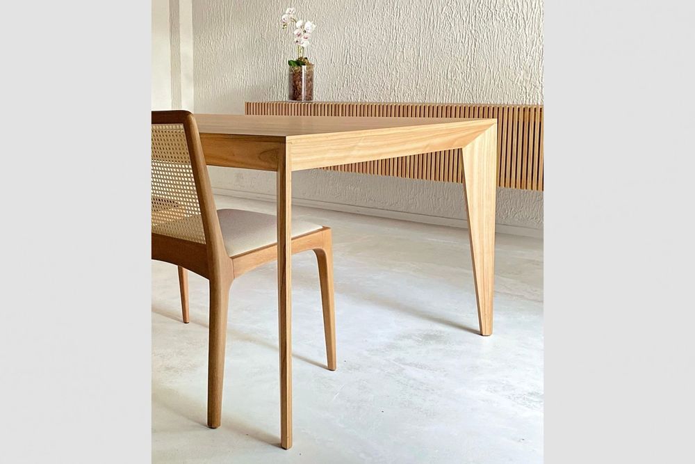 Kitchens furniture - "VOLPI" DINING TABLE IN NATURAL WOOD - ALESSANDRA DELGADO DESIGN