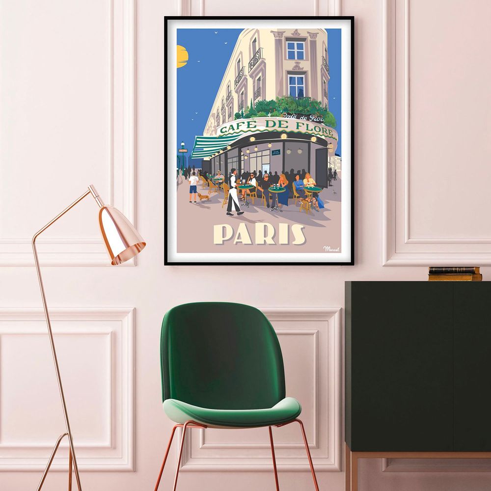Affiches - Affiches PARIS Boulevard Saint-Germain - MARCEL TRAVELPOSTERS