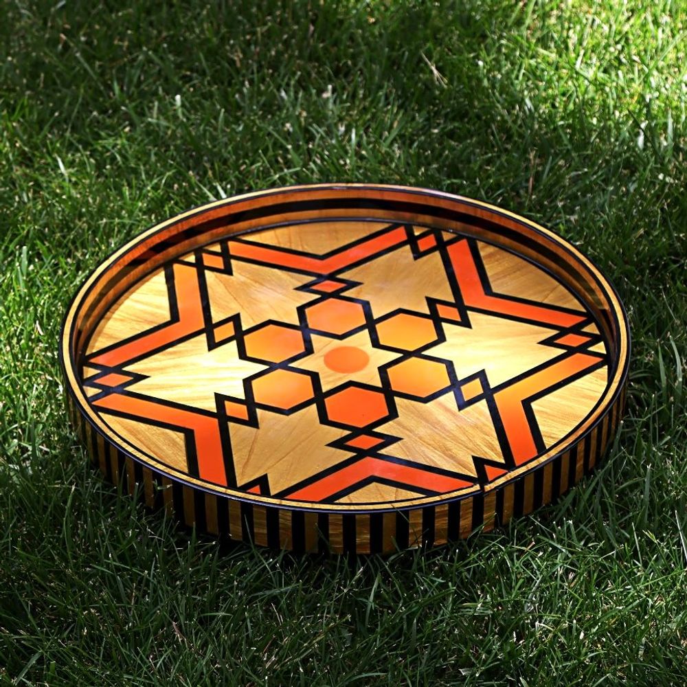 Plateaux - Grand plateau rond en nacre - HYA CONCEPT STORE