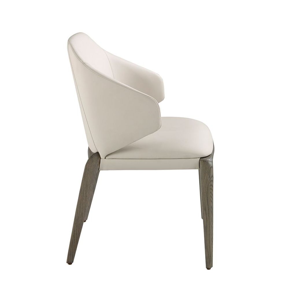 Chairs - Cream leatherette chair - ANGEL CERDÁ