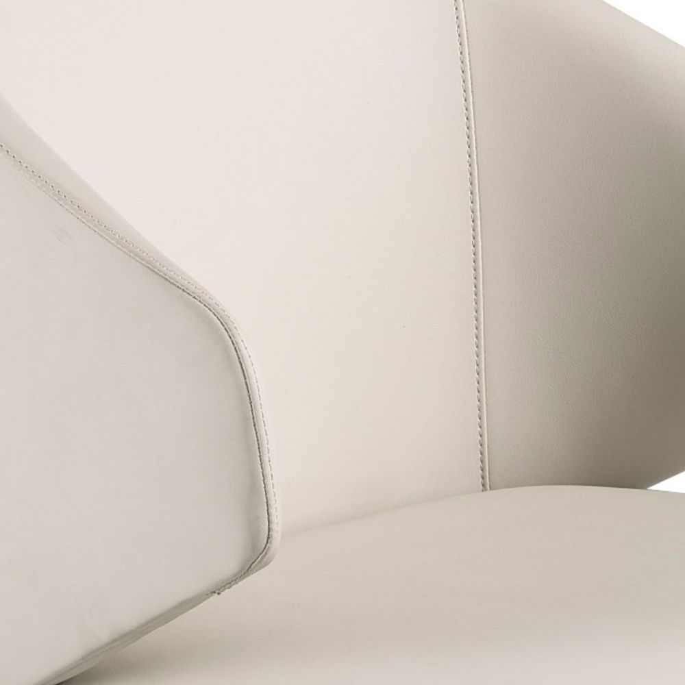 Chairs - Cream leatherette chair - ANGEL CERDÁ