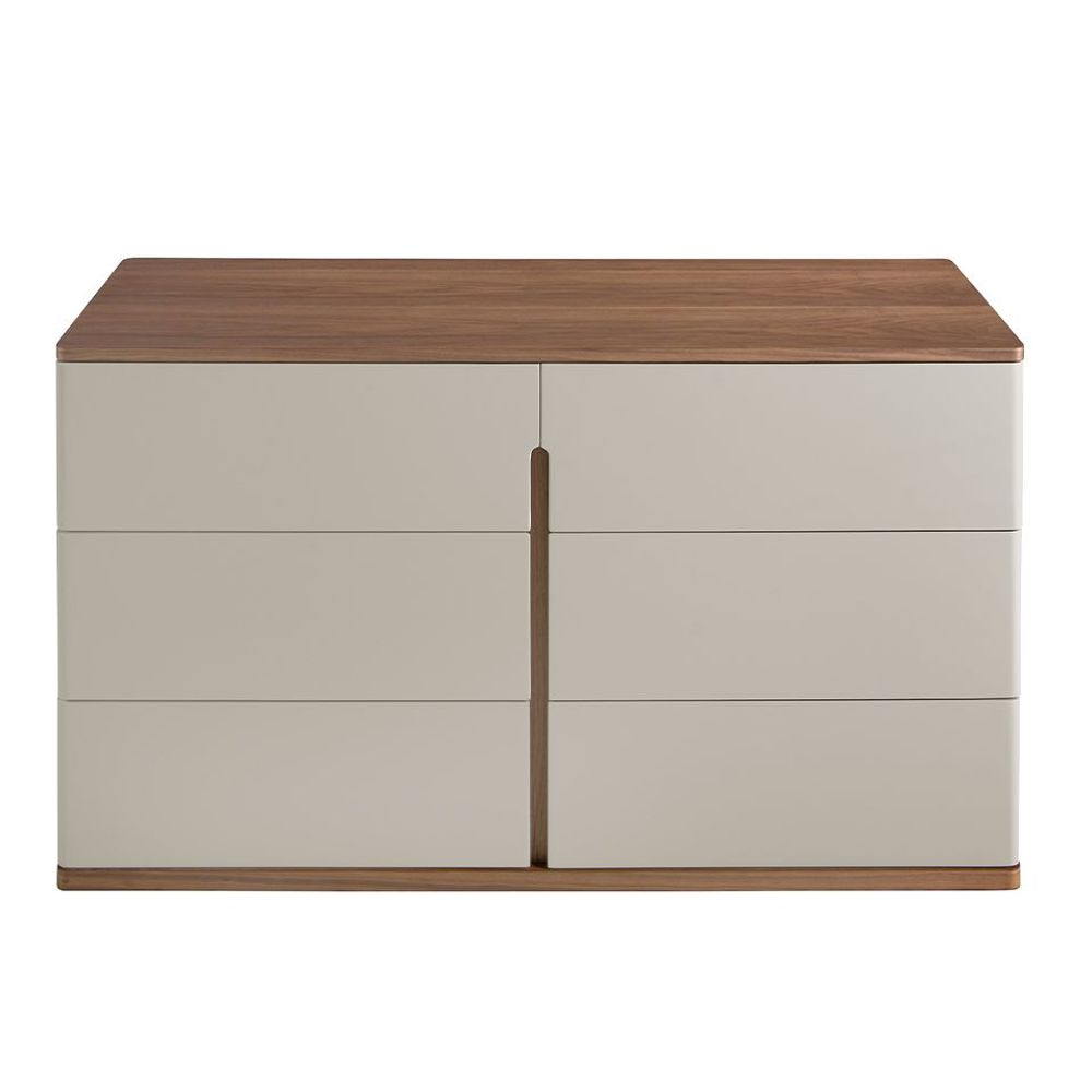 Commodes - Commode en bois gris et noyer - ANGEL CERDÁ