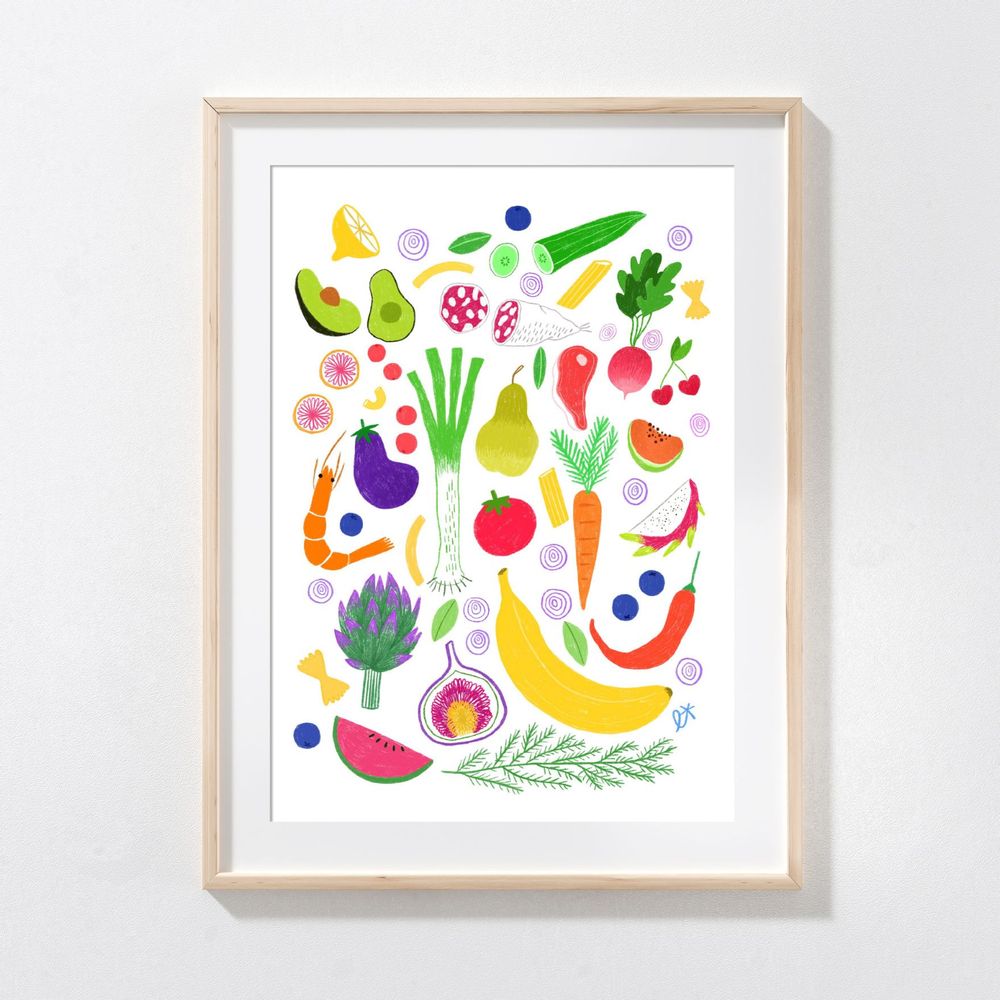 Affiches - Affiche La cuisine - LAVILLETLESNUAGES