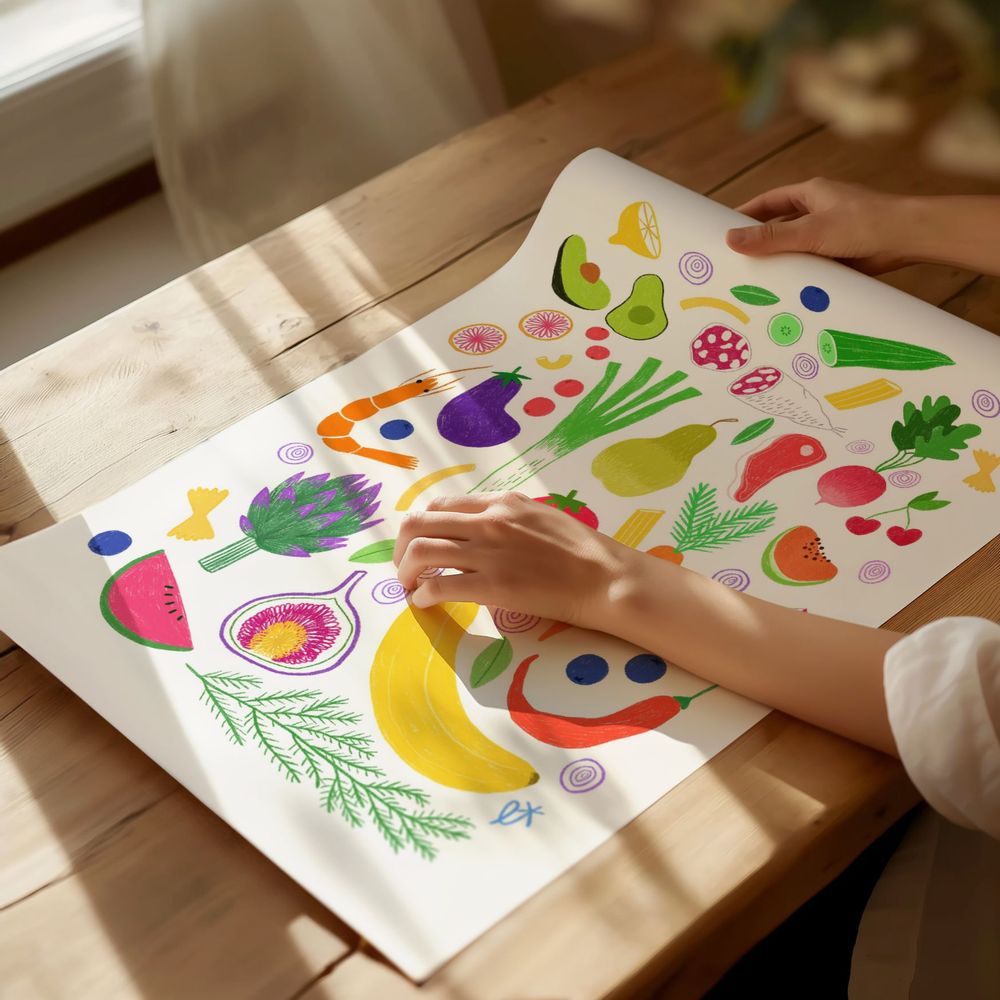 Affiches - Affiche La cuisine - LAVILLETLESNUAGES